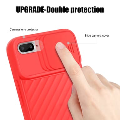 iPhone 7 PLUS / 7S PLUS / 8 PLUS Skal Fodral Case (Röd)