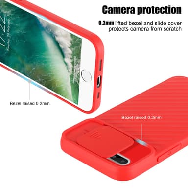 iPhone 7 PLUS / 7S PLUS / 8 PLUS Skal Fodral Case (Röd)