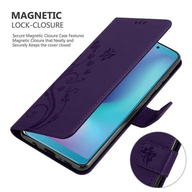 Samsung Galaxy A6s Plånboksfodral Skal (Lila)