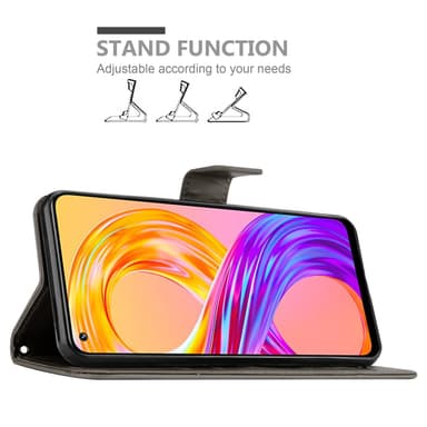 Realme 8 4G / 8 PRO Plånboksfodral Skal (Grå)