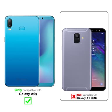 Samsung Galaxy A6s Plånboksfodral Skal (Rosa)