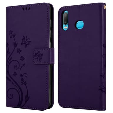 Samsung Galaxy A6s Plånboksfodral Skal (Lila)