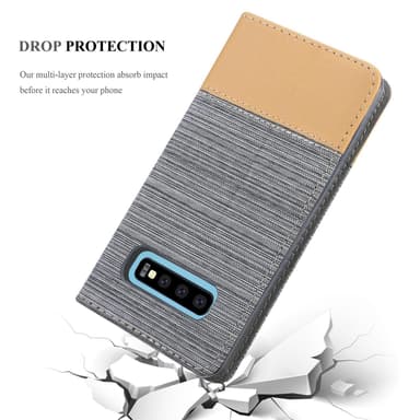Samsung Galaxy S10 5G Plånboksfodral Skal (Grå)
