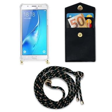 Samsung Galaxy J7 2016 Skal Fodral Kedja (Brun)