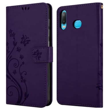 Samsung Galaxy A6s Plånboksfodral Skal (Lila)