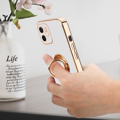 iPhone 12 Skal Fodral Case (Vit)