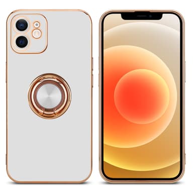 iPhone 12 Skal Fodral Case (Vit)