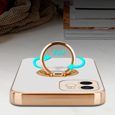 iPhone 12 Skal Fodral Case (Vit)