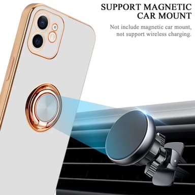 iPhone 12 Skal Fodral Case (Vit)