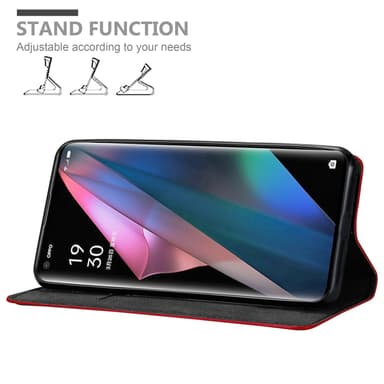 Oppo FIND X3 PRO Skal Fodral Case (Röd)