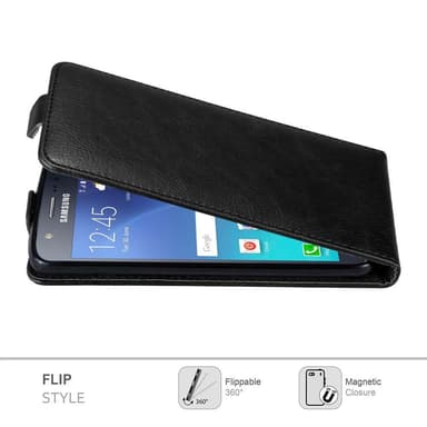 Samsung Galaxy J5 2015 Flipfodral Skal (Svart)