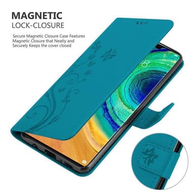 Huawei MATE 30 PRO Plånboksfodral Skal (Blå)