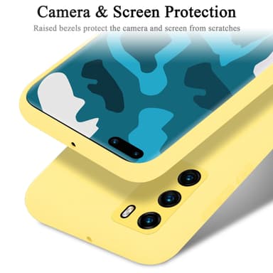 Huawei P40 Skal Fodral Case (Gul)