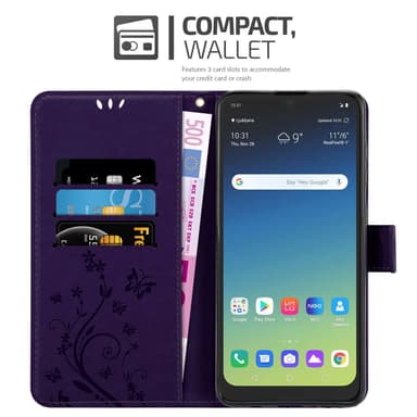 LG K40S Plånboksfodral Skal (Lila)