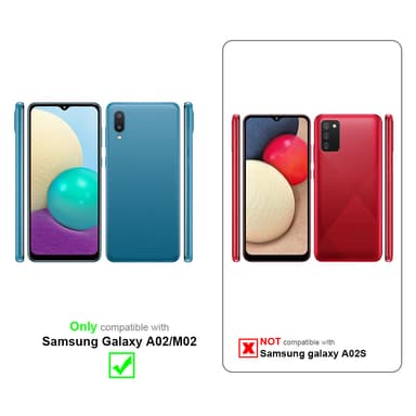 Samsung Galaxy A02 / M02 Plånboksfodral Skal (Rosa)
