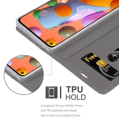 Samsung Galaxy A11 / M11 Plånboksfodral Skal (Grå)
