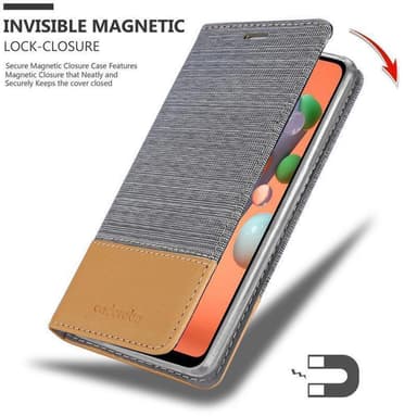 Samsung Galaxy A11 / M11 Plånboksfodral Skal (Grå)