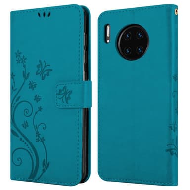 Huawei MATE 30 PRO Plånboksfodral Skal (Blå)