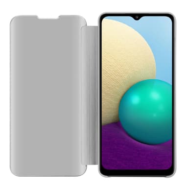 Samsung Galaxy A02 / M02 Plånboksfodral Skal (Silver)