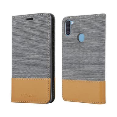 Samsung Galaxy A11 / M11 Plånboksfodral Skal (Grå)