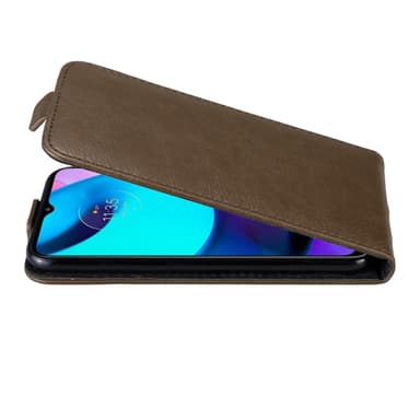 Motorola MOTO E20 / E30 / E40 Flipfodral Skal (Brun)