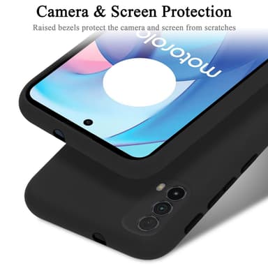 Motorola MOTO E20 / E30 / E40 Skal Fodral Case (Svart)
