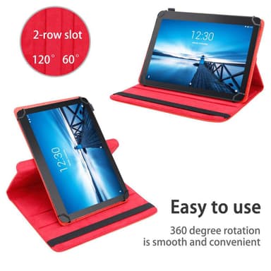 Lenovo Tab E10 (10.1) Skal Fodral Case (Röd)