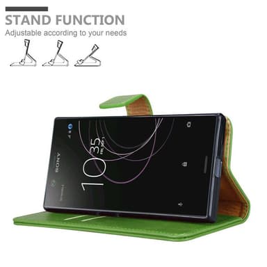 Sony Xperia XZ1 Plånboksfodral Skal (Grön)