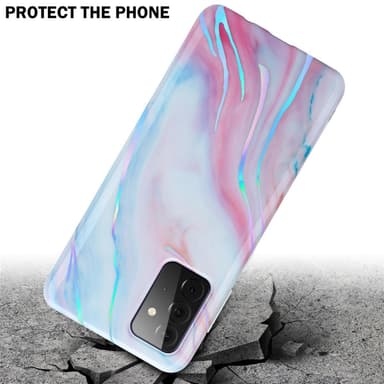 Samsung Galaxy A72 4G / 5G Plånboksfodral Skal (Vit)