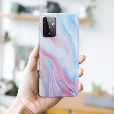 Samsung Galaxy A72 4G / 5G Plånboksfodral Skal (Vit)