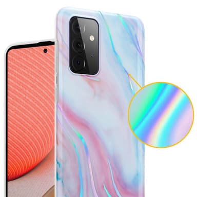 Samsung Galaxy A72 4G / 5G Plånboksfodral Skal (Vit)
