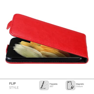 Samsung Galaxy S22 ULTRA Flipfodral Skal (Röd)