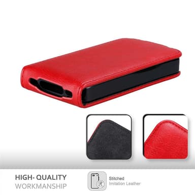 iPhone 4 / 4S Flipfodral Skal (Röd)