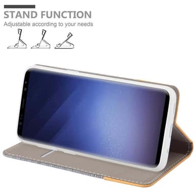 Samsung Galaxy S9 Plånboksfodral Skal (Grå)