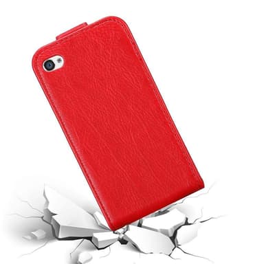 iPhone 4 / 4S Flipfodral Skal (Röd)