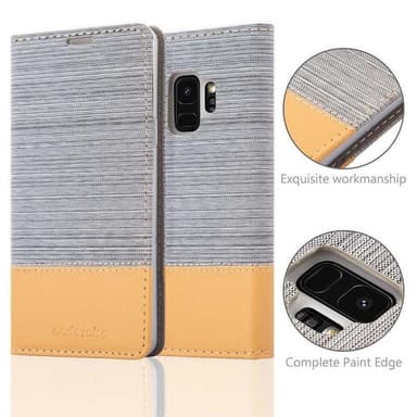 Samsung Galaxy S9 Plånboksfodral Skal (Grå)