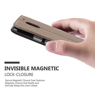 Motorola MOTO E3 Skal Fodral Case (Brun)