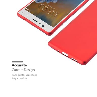 Skal Nokia 3 2017 Fodral Case (Röd)