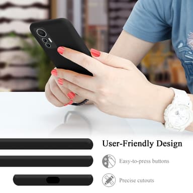 Xiaomi 12 LITE Skal Fodral Case (Svart)