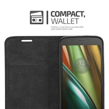 Motorola MOTO E3 Skal Fodral Case (Brun)