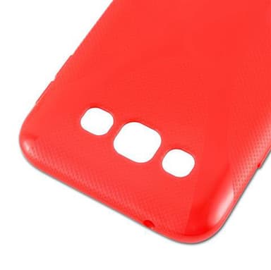 Samsung Galaxy E5 Skal Fodral Case (Röd)