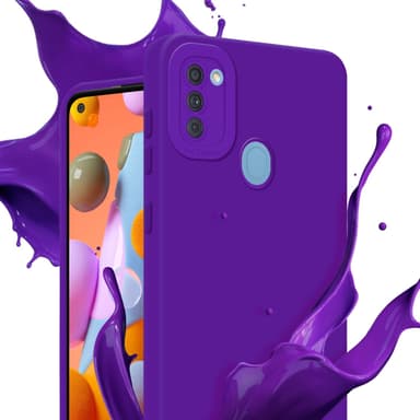 Samsung Galaxy A11 / M11 Skal Fodral Case (Lila)