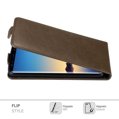 Samsung Galaxy NOTE 8 Flipfodral Skal (Brun)
