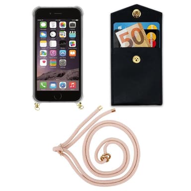 iPhone 6 / 6S Skal Fodral Kedja (Rosa)