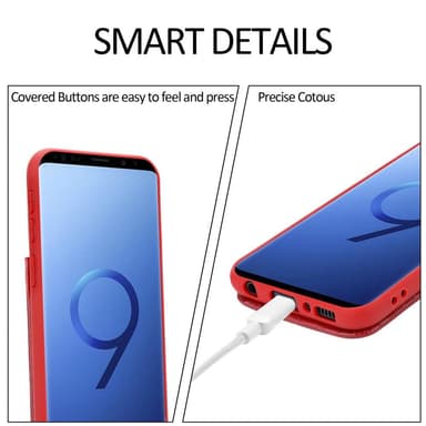 Skal Samsung Galaxy S9 PLUS Fodral Case (Röd)