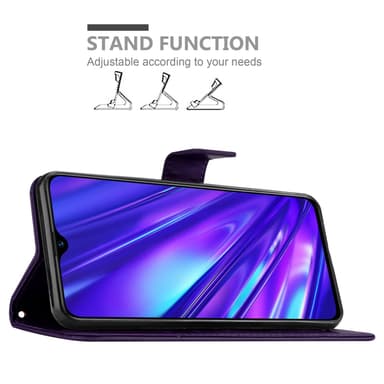 Realme 5 / 5i / 6i / C3 Plånboksfodral Skal (Lila)