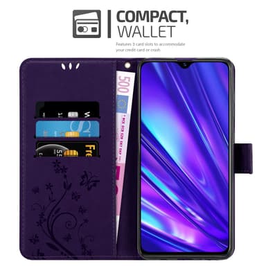 Realme 5 / 5i / 6i / C3 Plånboksfodral Skal (Lila)