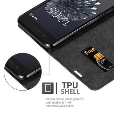 BQ Aquaris X5 PLUS Skal Fodral Case (Brun)