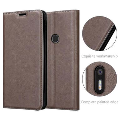 BQ Aquaris X5 PLUS Skal Fodral Case (Brun)
