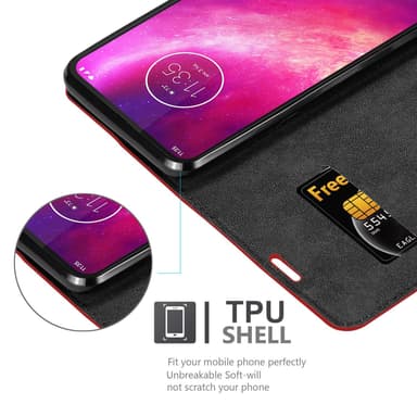 Motorola ONE HYPER Skal Fodral Case (Röd)